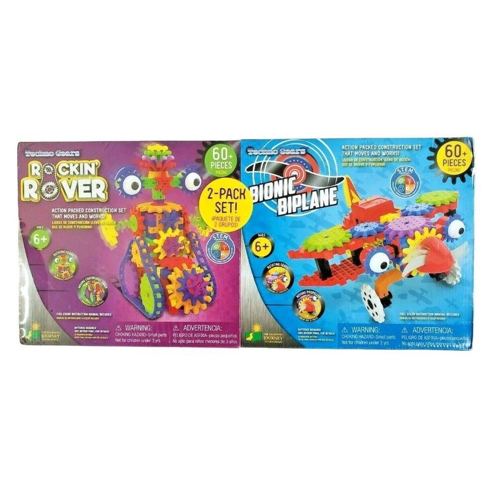 The Learning Journey 2 Pack Techno Gears: Bionic Biplane & Rockin Rover